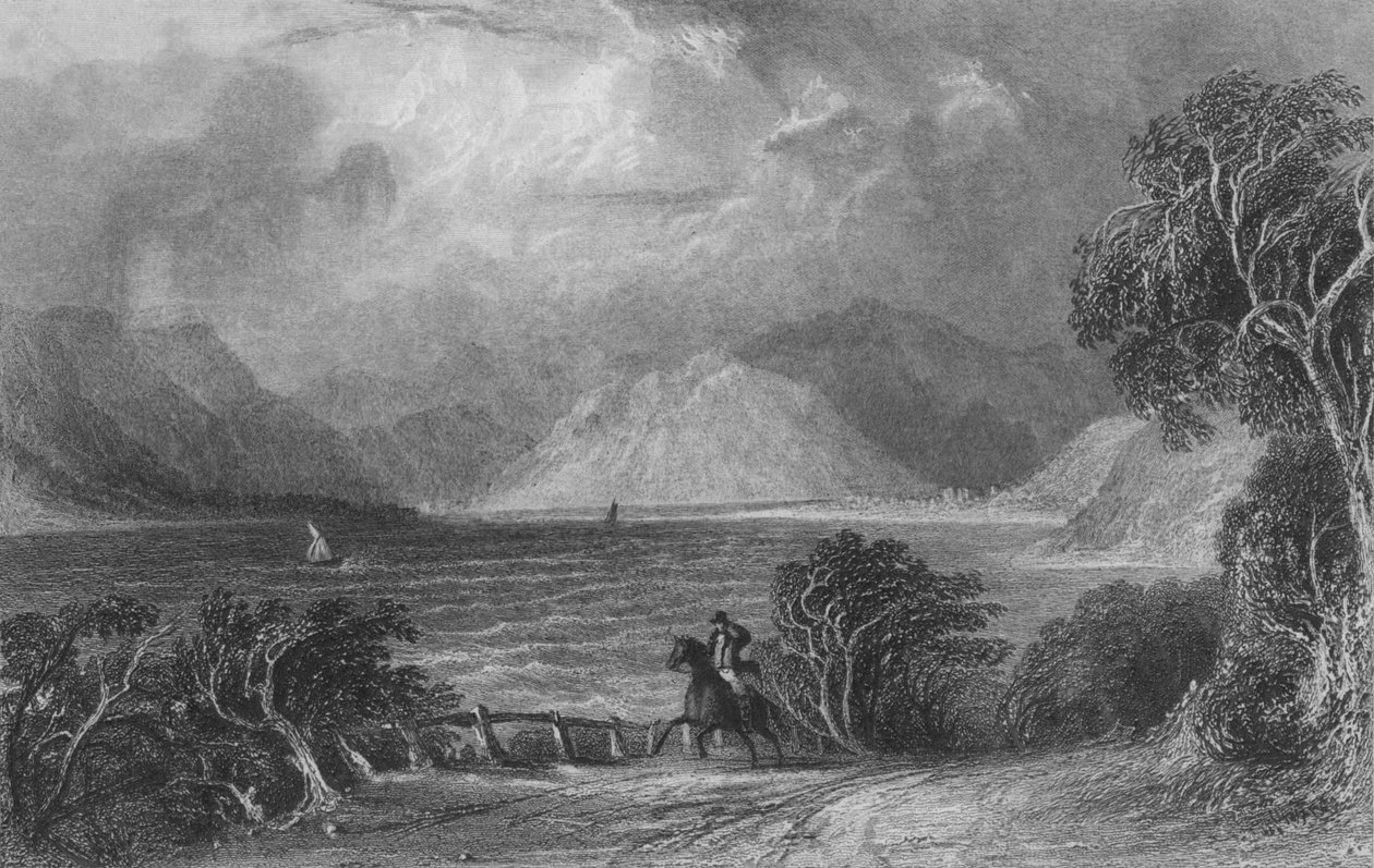从Pooly桥看Ullswater》，约1835年 作者 威廉·米勒