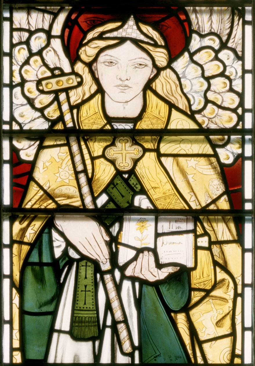 Archangel Raphael，1862年（彩色玻璃） 作者 威廉·莫里斯
