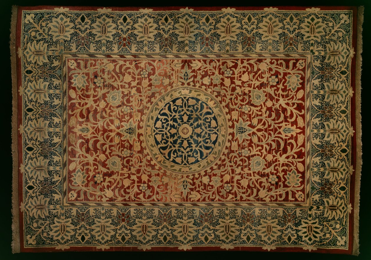 地毯，温布尔登，1887年。 作者 威廉·莫里斯