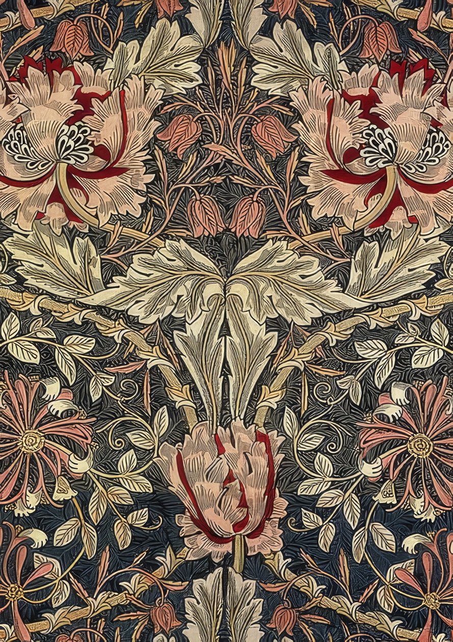 装饰面料。 1876-90 作者 威廉·莫里斯