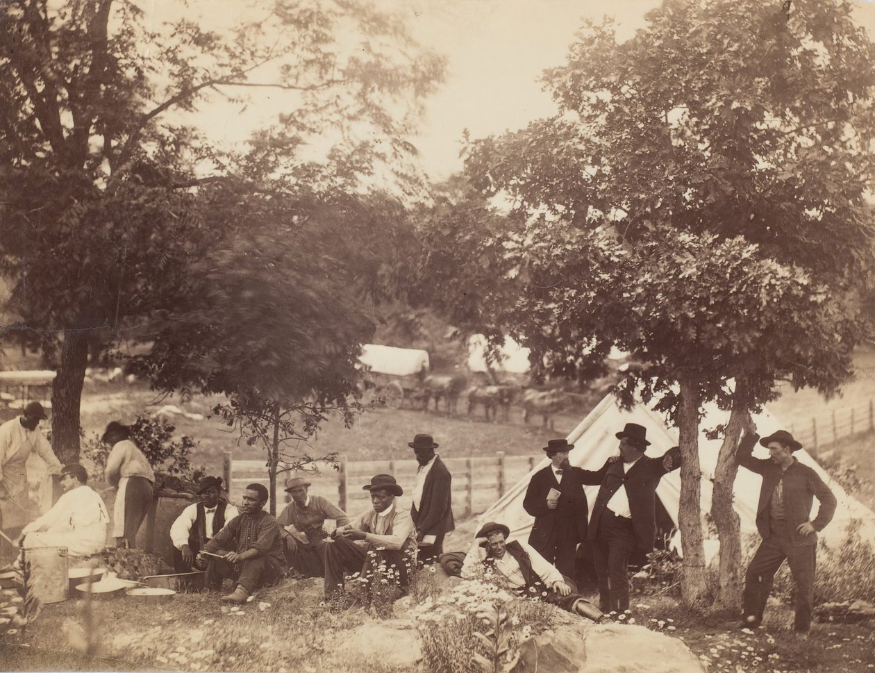 霍夫上尉的营地，后视图，宾夕法尼亚州盖茨堡，1865年7月。 作者 威廉·莫里斯·史密斯
