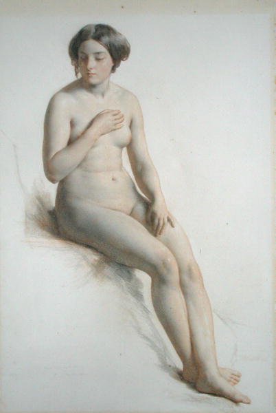 女孩的裸体研究 作者 威廉·穆雷迪（William Mulready）