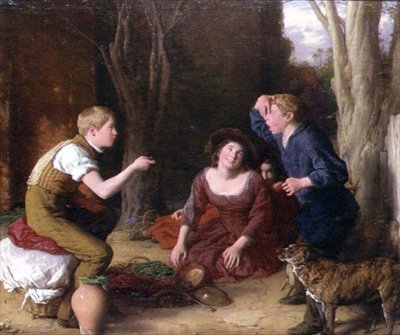 臀部，拍摄樱桃 作者 威廉·穆雷迪（William Mulready）