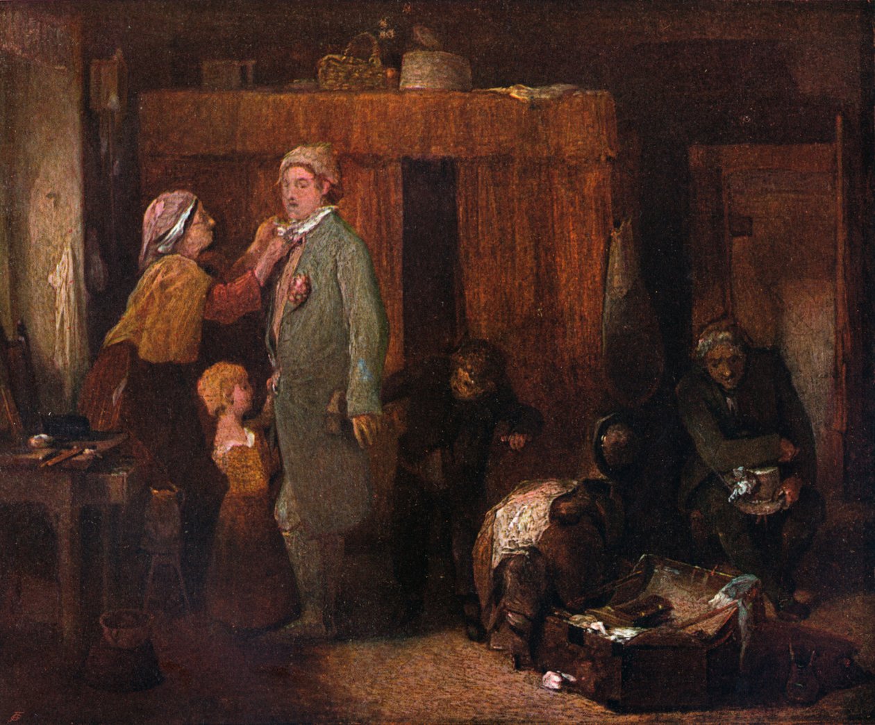 婚礼那天，c1845年，1904年 作者 威廉·穆雷迪（William Mulready）