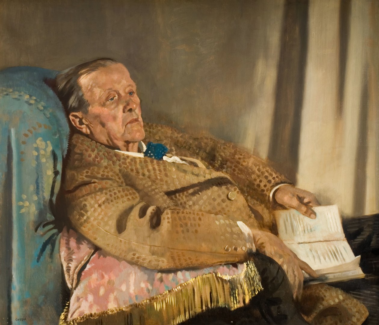 Edwin Ray Lankester爵士的肖像，1847-1929年，1928年。   作者 威廉·纽文汉姆·蒙塔古·奥尔彭