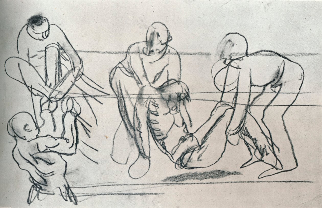 威廉·奥本爵士的素描，c1914 1932 作者 威廉·纽文汉姆·蒙塔古·奥尔彭