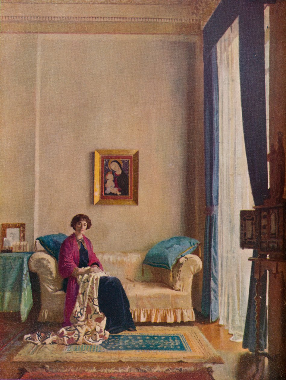 克劳福德伯爵夫人伯爵夫人，c1898-1914，1914年 作者 威廉·纽文汉姆·蒙塔古·奥尔彭