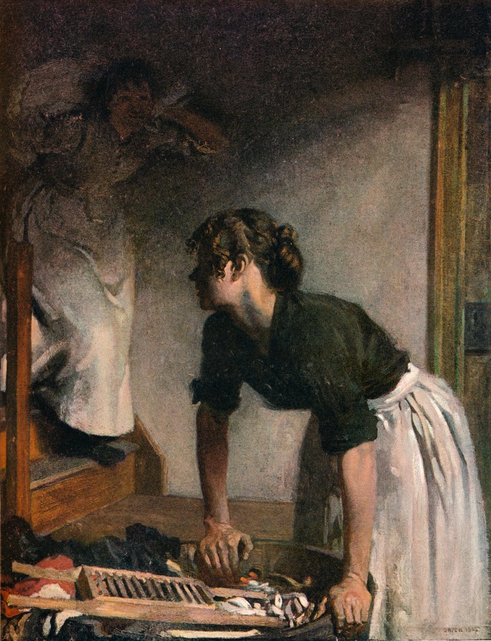 洗手间，1905年，1906年 作者 威廉·纽文汉姆·蒙塔古·奥尔彭