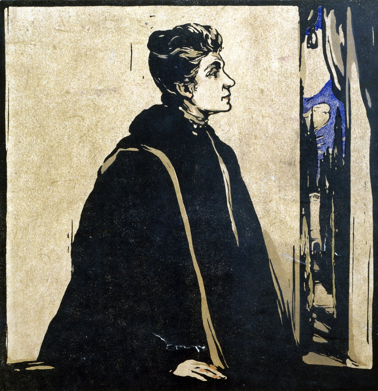 Eleonora Duse（1858-1924）插图《十二幅肖像》，1899 年出版（手绘木刻） 作者 威廉·尼科尔森