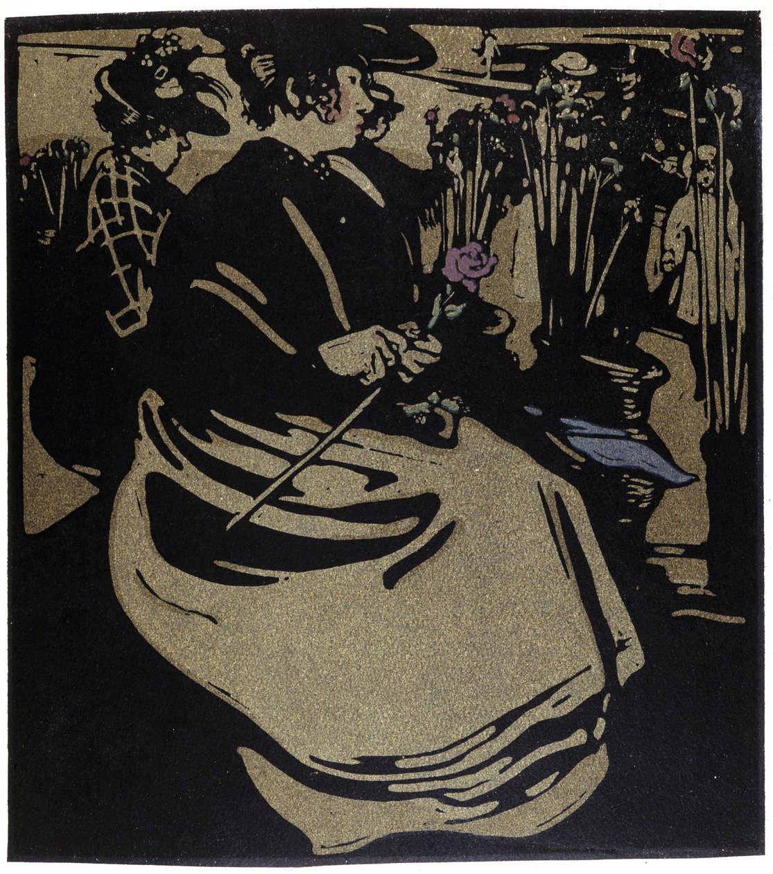 威廉·尼克尔森（William Nicholson，1872-1949 年）《伦敦类型》中的伦敦花商 作者 威廉·尼科尔森