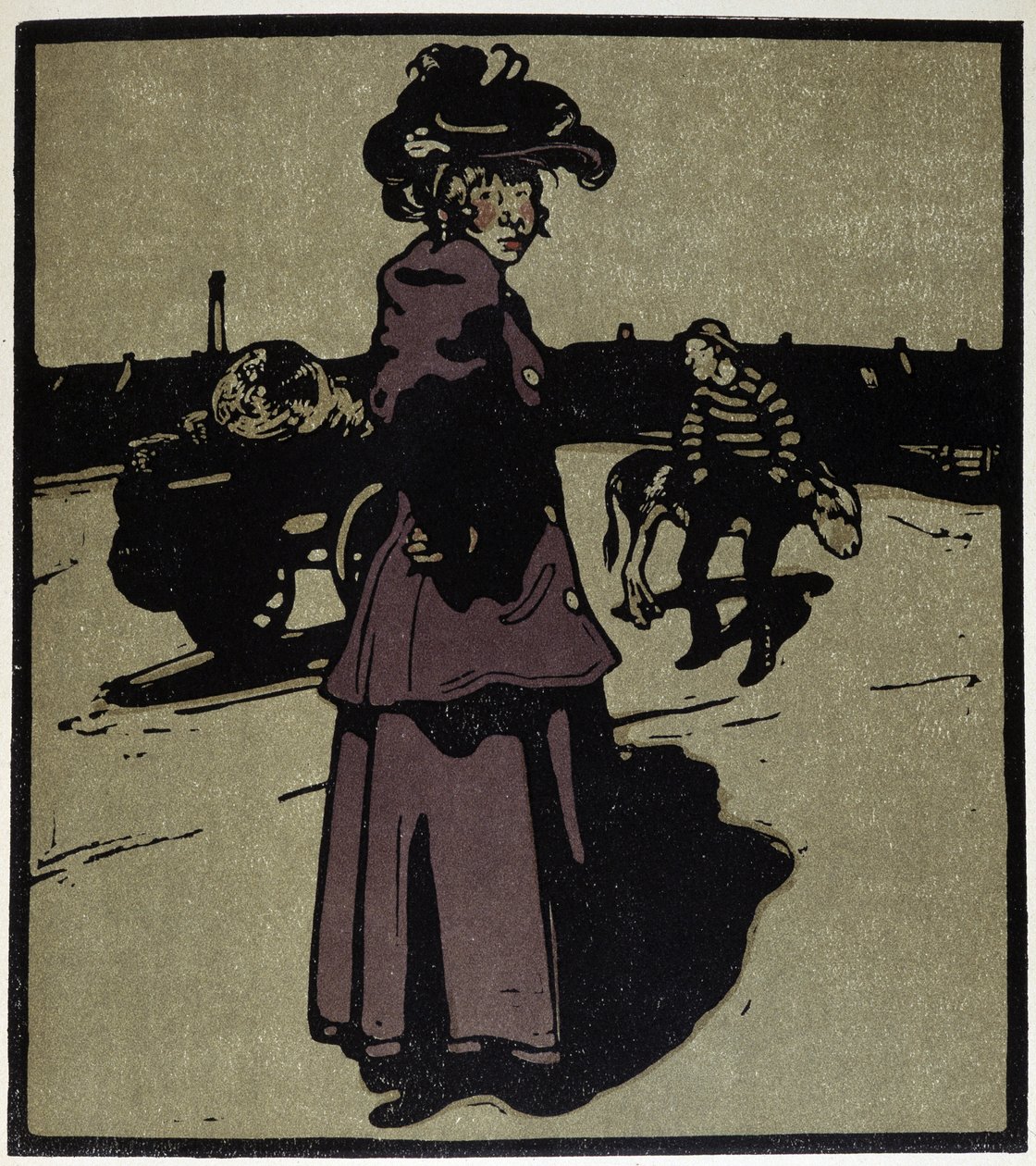 伦敦四个季节的商人 - 在“伦敦的类型”中，威廉·尼科尔森（William Nicholson，1872-1949 年）着，Floury 编 作者 威廉·尼科尔森