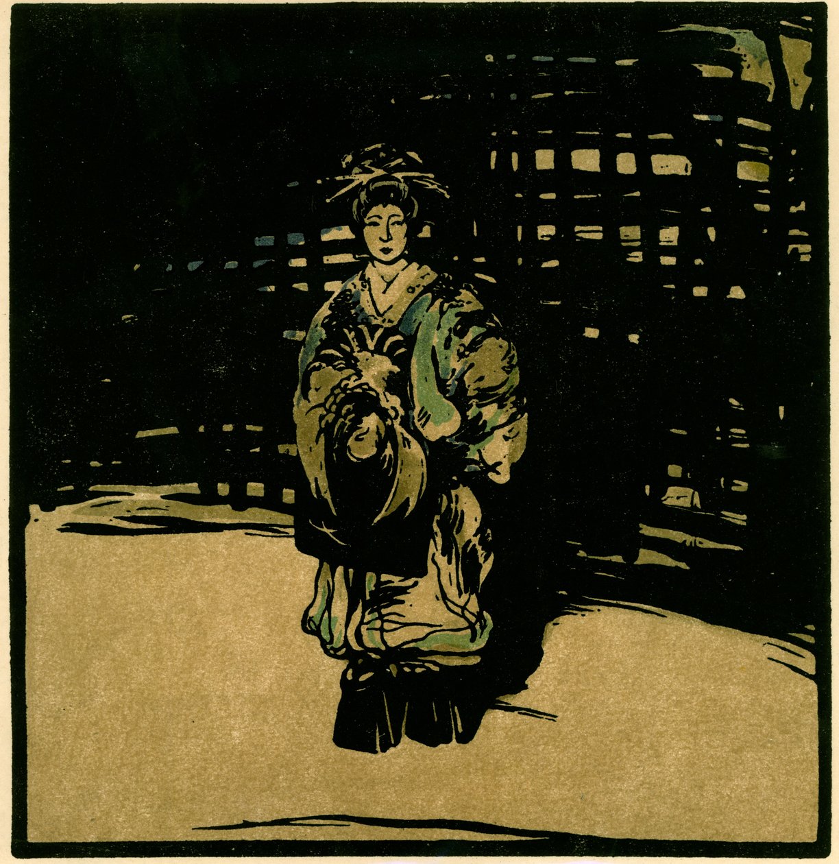 Sada Yacco，c.1902（彩色光刻） 作者 威廉·尼科尔森