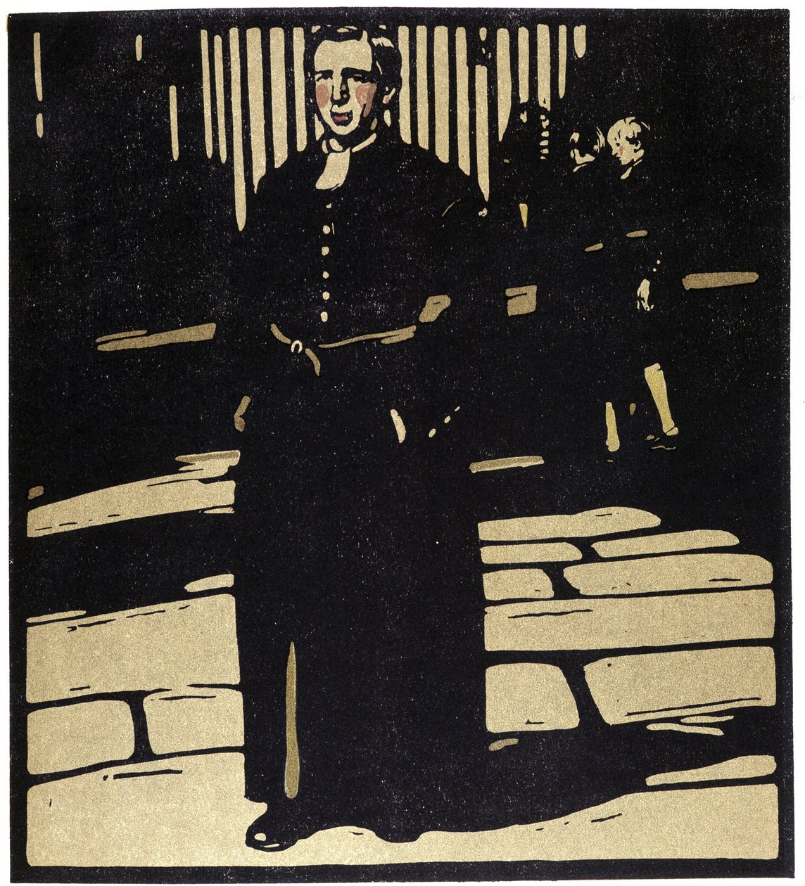 伦敦的学校 - 威廉-尼科尔森（1872-1949）在 "伦敦的类型 "中绘制的插图 作者 威廉·尼科尔森