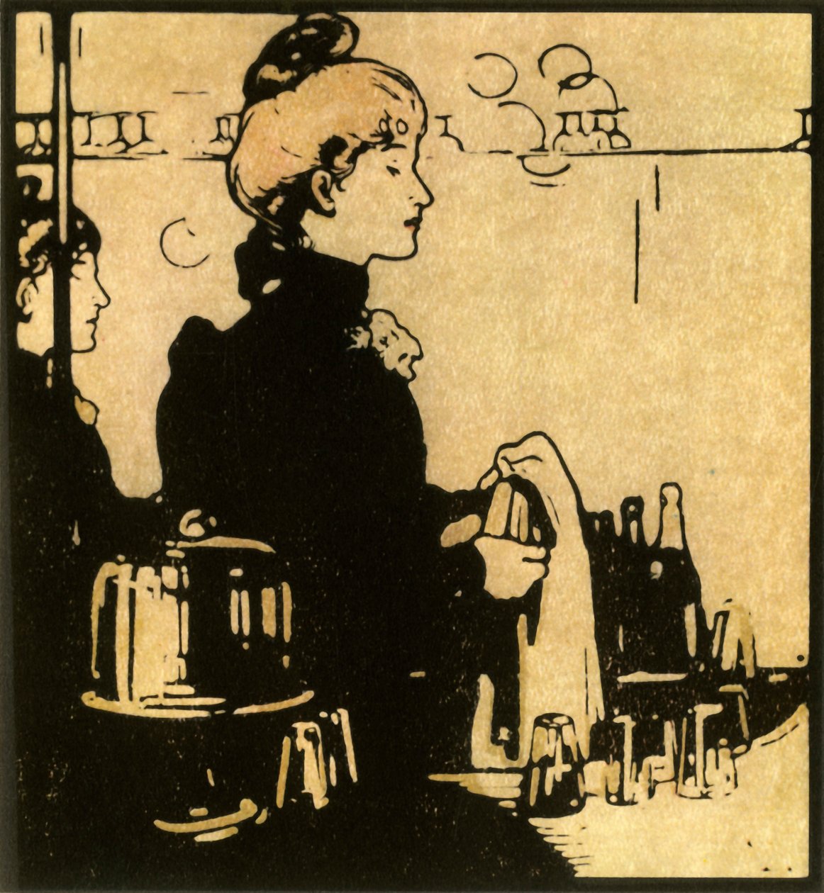 酒吧女郎》，1888年，1946年。 作者 威廉·尼科尔森