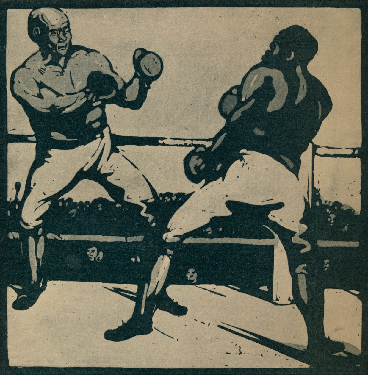 1898年的拳击手，1935年。 作者 威廉·尼科尔森