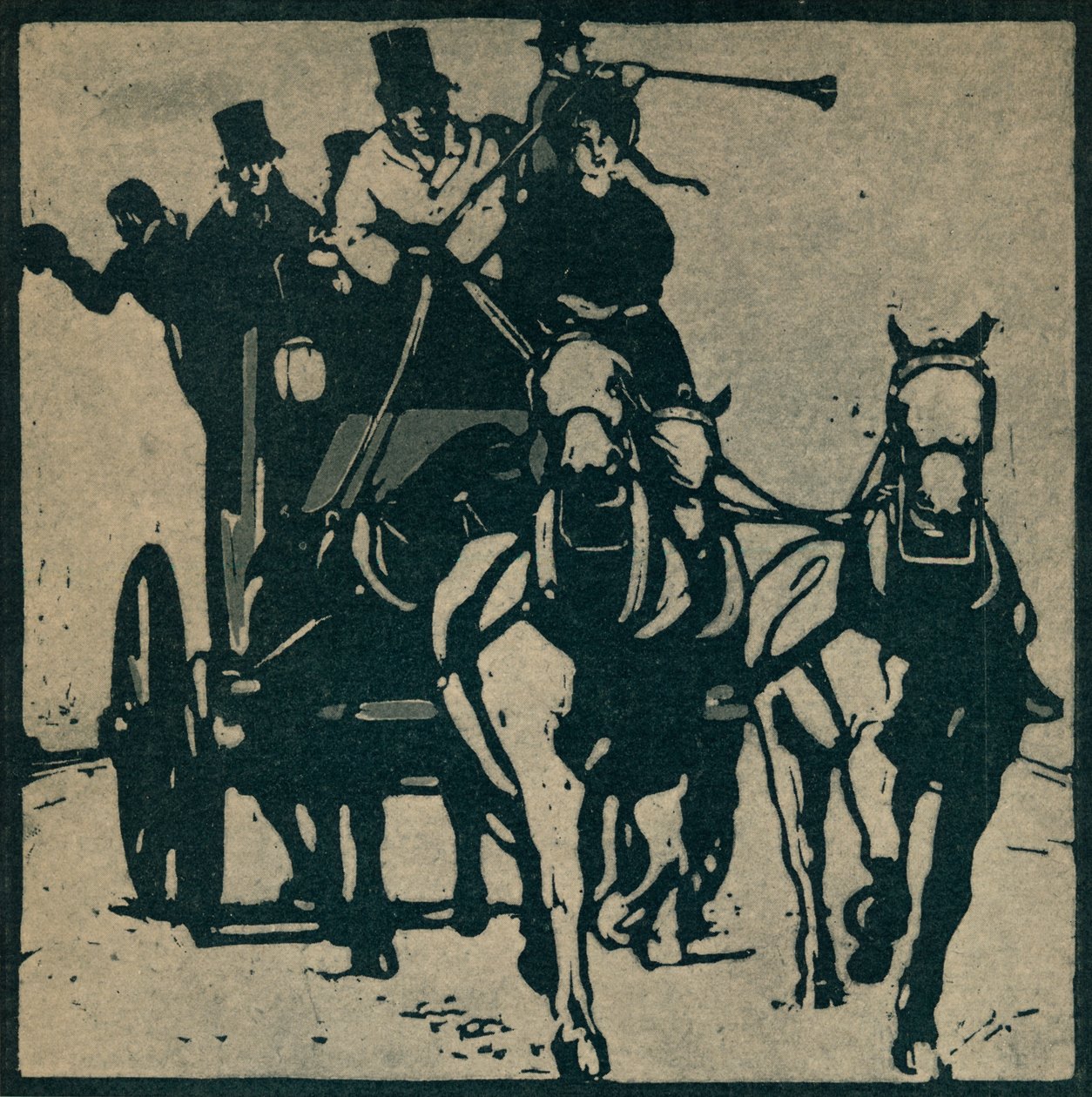 四手牵手，c1898，1935年。 作者 威廉·尼科尔森