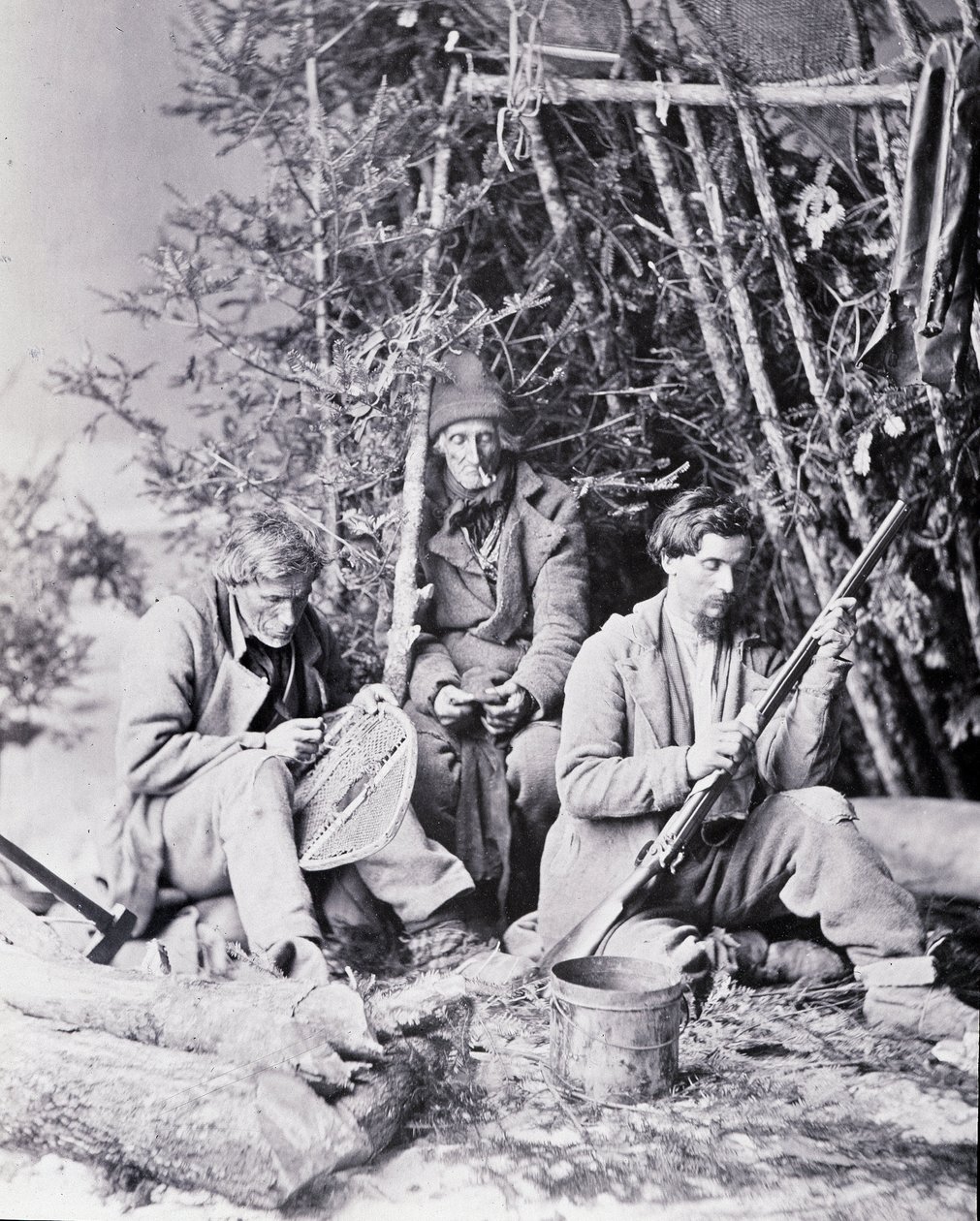 加拿大捕手的生活，诺特曼摄，约 1890 年。 作者 威廉·诺特曼