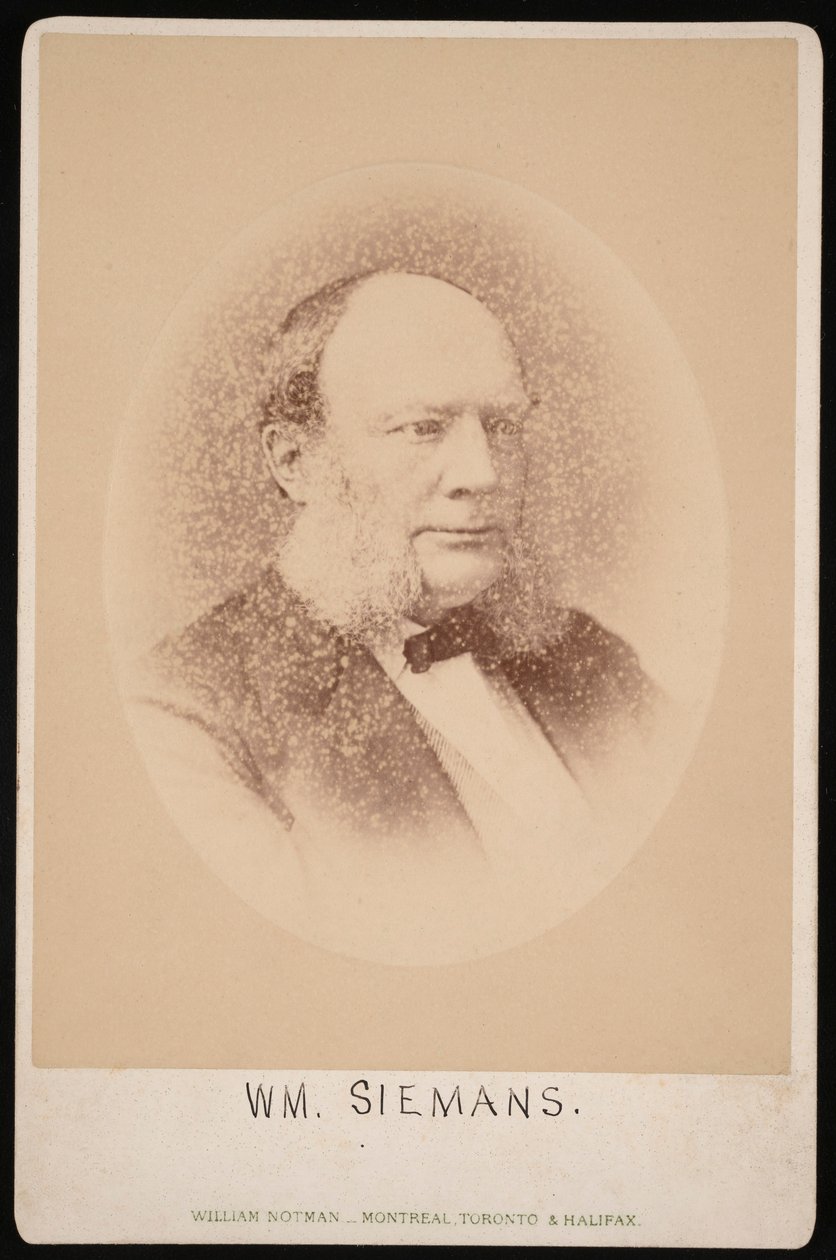 卡尔-威廉-西门子1823-1883年的肖像，1876年前。 作者 威廉·诺特曼