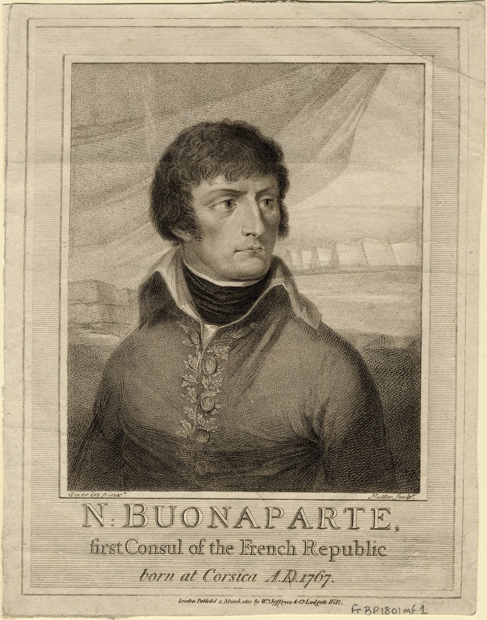 拿破仑·波拿巴（Napoleon Bonaparte），法国第一任领事，1801年 作者 威廉·纳特