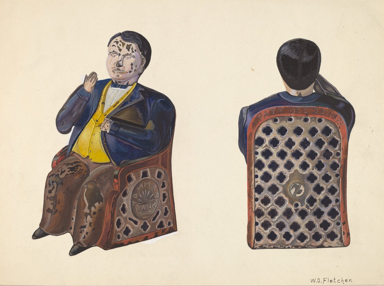塔门尼玩具银行，约1937年。 作者 威廉·O·弗莱彻