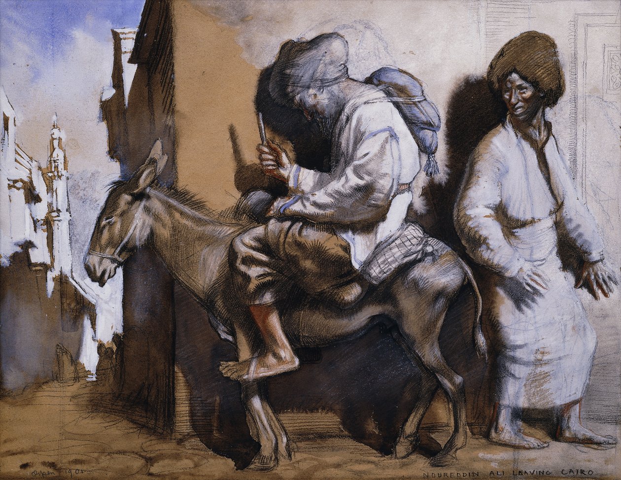 Noreddin Ali离开开罗， 作者 威廉·奥彭