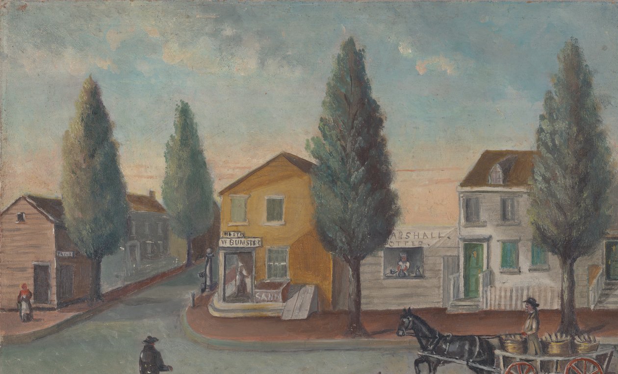 面包师的马车，1870年代。 作者 威廉·P·查佩尔