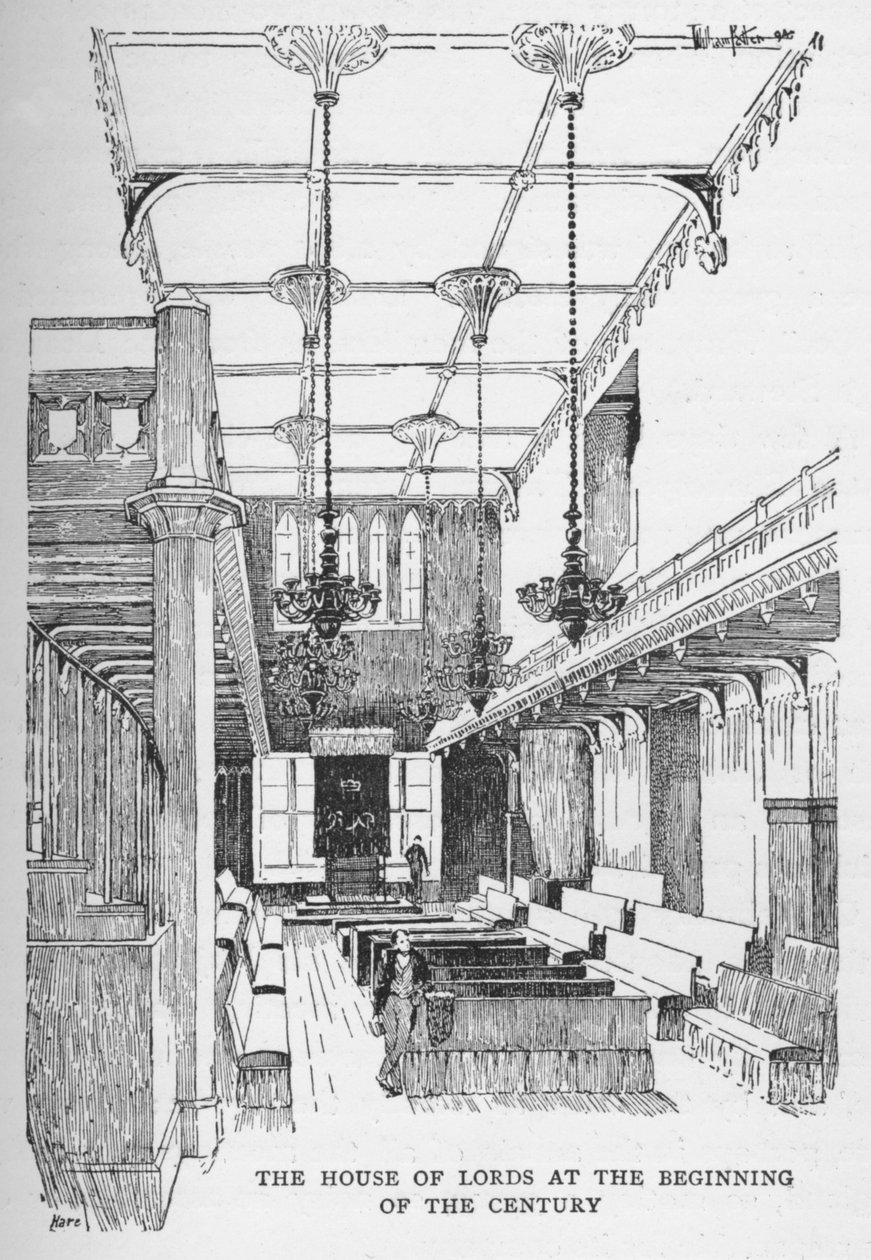 上世纪初的上议院，c1897 作者 威廉·帕滕