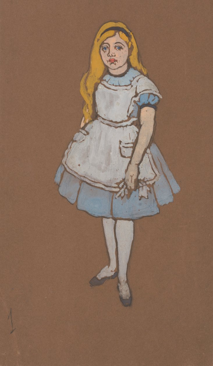 爱丽丝的服装设计，《爱丽丝梦游仙境》，1915年，1915年。 作者 威廉·彭哈洛·亨德森