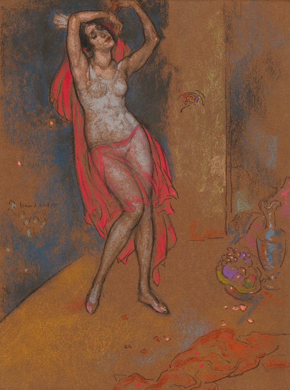 东方幻想中的安娜-帕夫洛娃，芝加哥，1915-16 年 作者 威廉·彭哈洛·亨德森