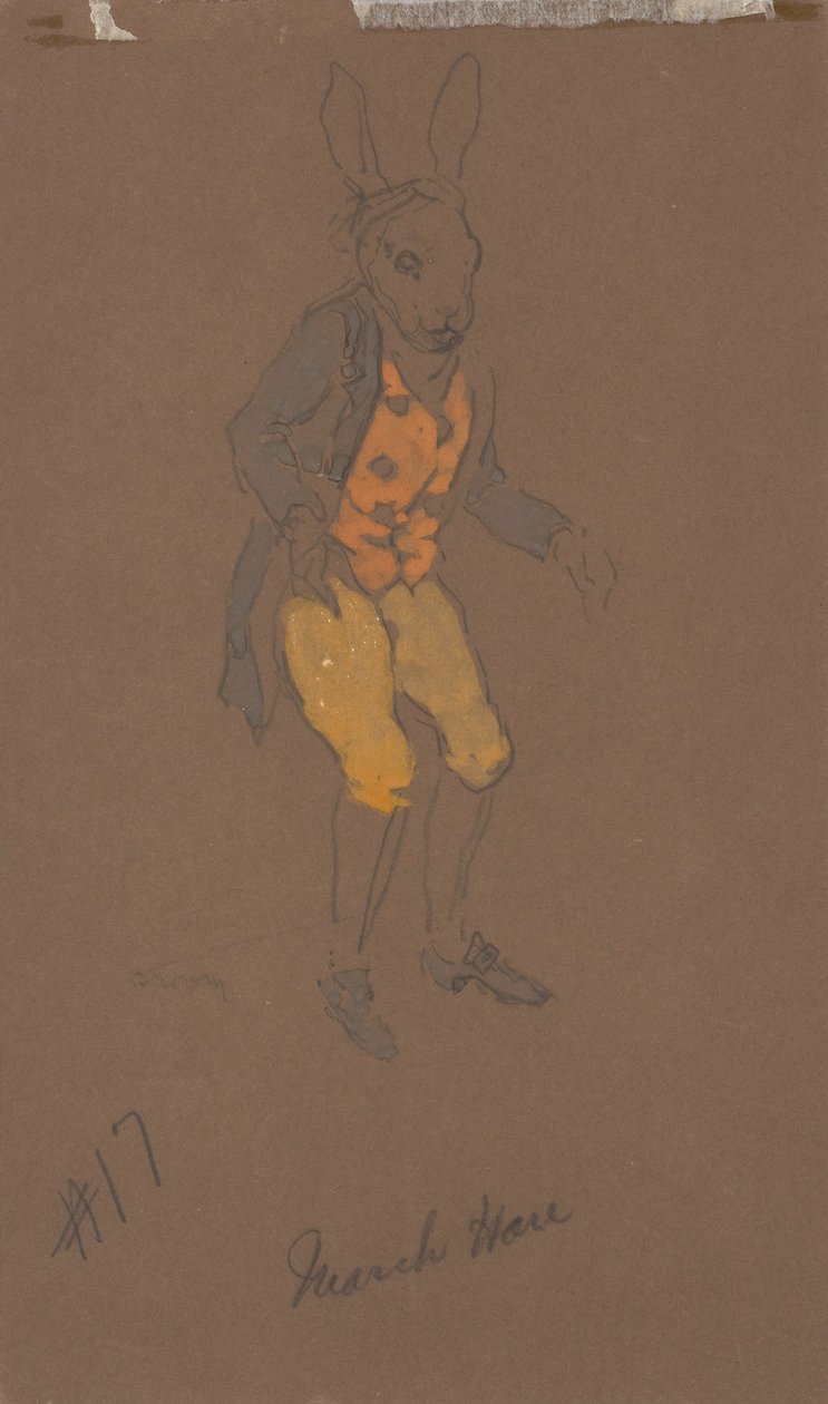 三月兔（《爱丽丝梦游仙境》服装设计，1915 年） 作者 威廉·彭哈洛·亨德森