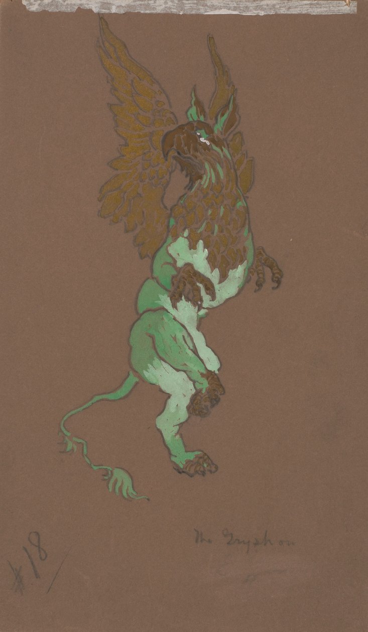 麒麟（《爱丽丝梦游仙境》服装设计，1915 年） 作者 威廉·彭哈洛·亨德森