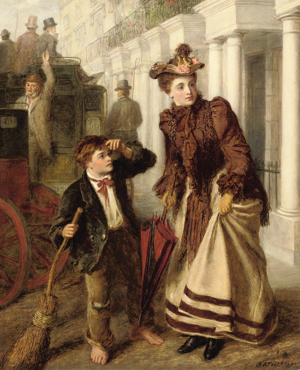 The Crossing Sweeper，1893年 作者 威廉·鲍威尔·弗里斯