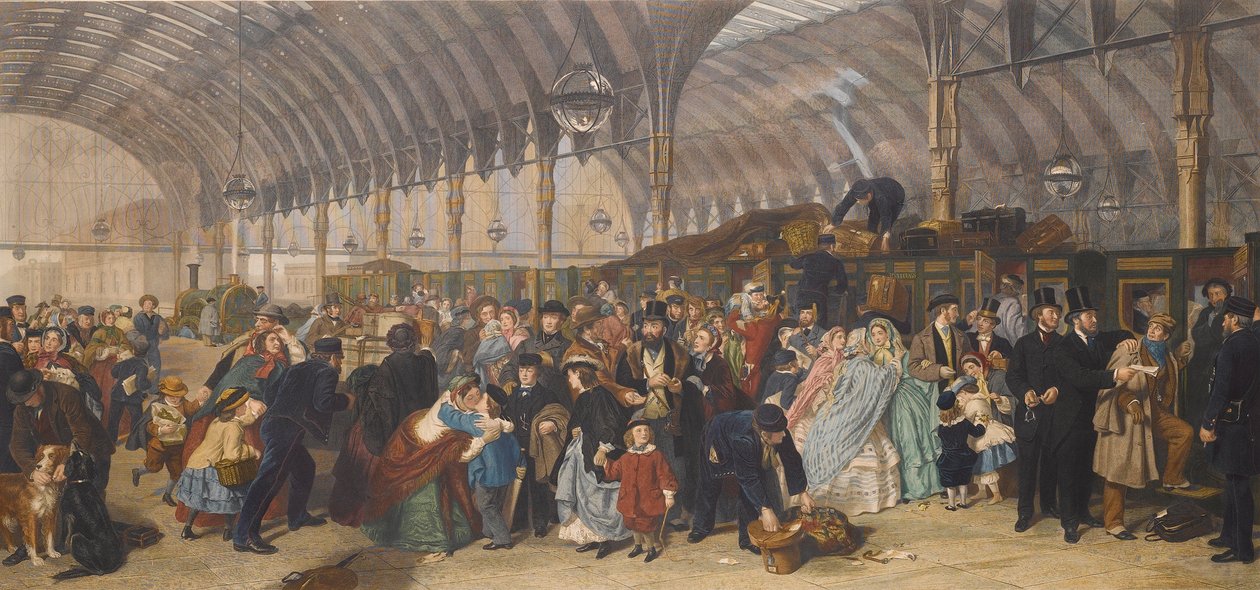 火车站，1866年。 作者 威廉·鲍威尔·弗里斯