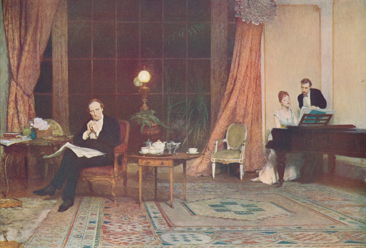 她的母亲之声，c1888，c1900。 作者 威廉·奎勒·奥查德森