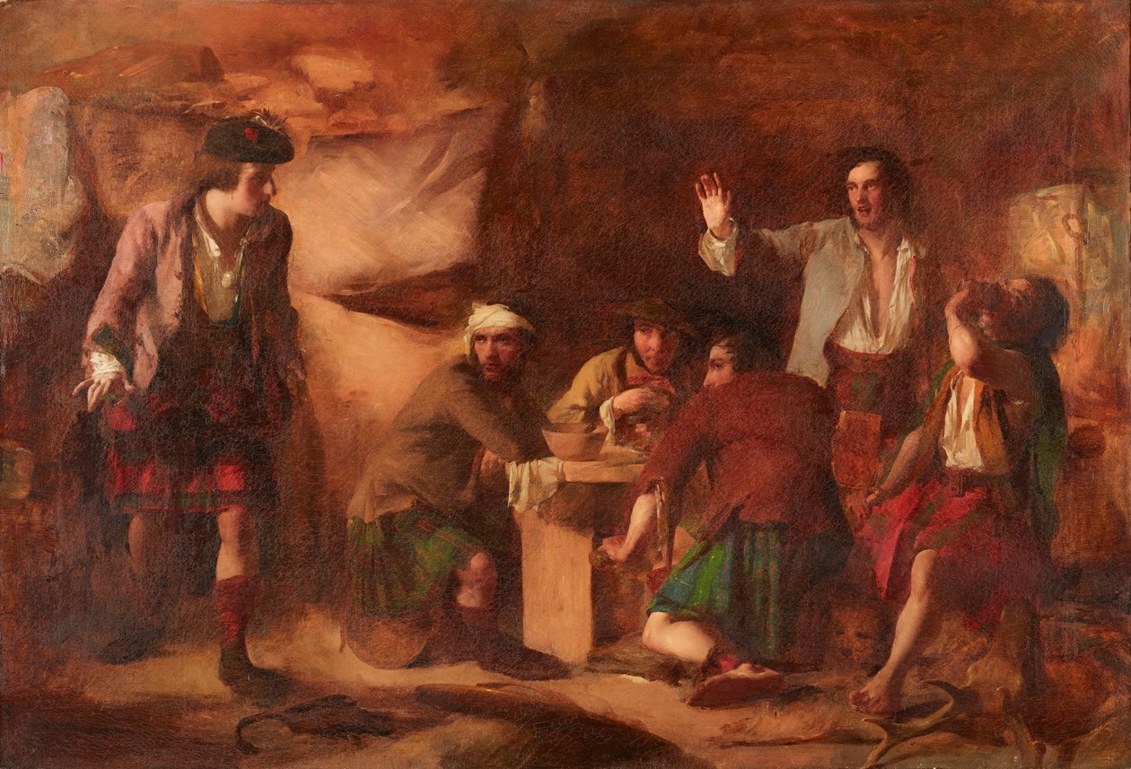 查尔斯-爱德华王子和凯瑟伦夫妇（布面油画） 作者 威廉·奎勒·奥查德森