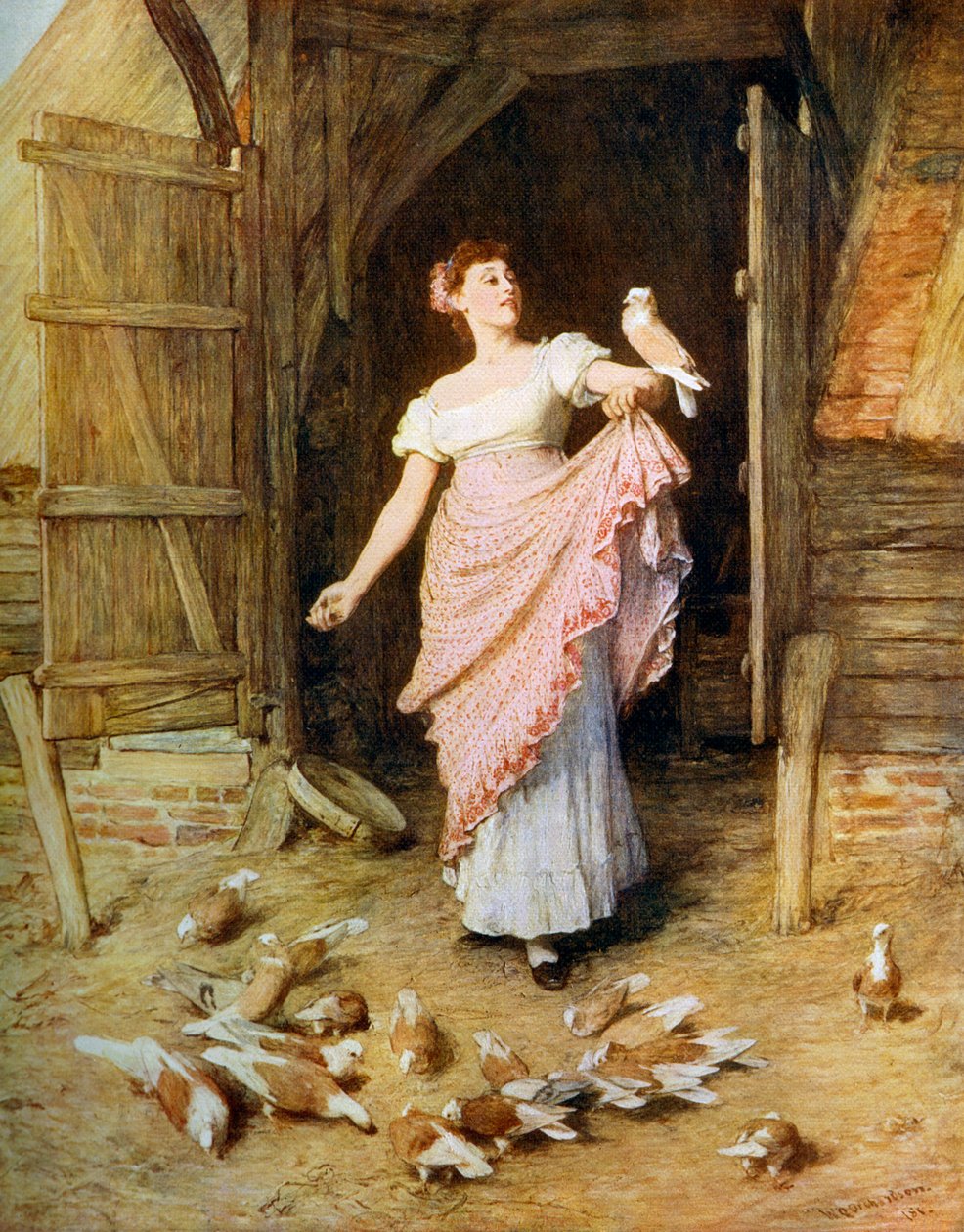 农夫女儿，1881年，1912年。 作者 威廉·奎勒·奥查德森
