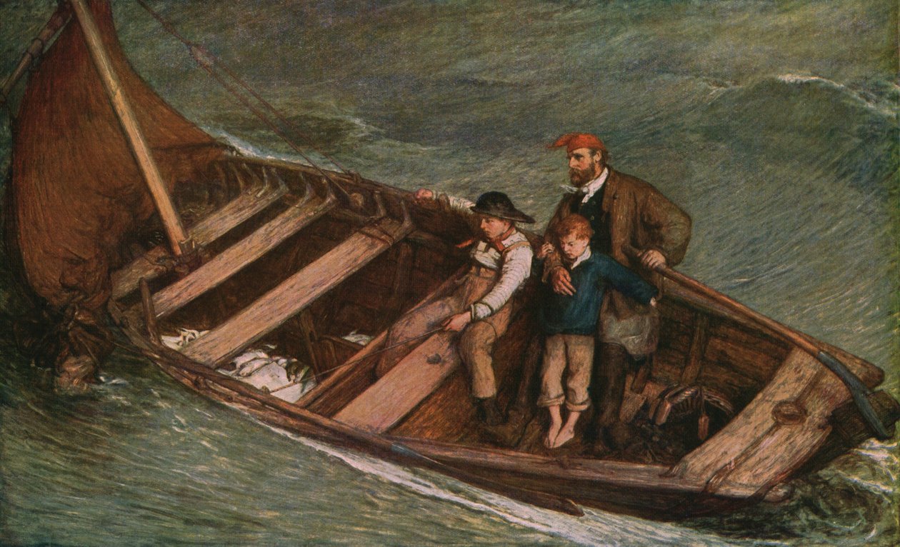 《海上劳动者》，1870年，c1930年。 作者 威廉·奎勒·奥查德森