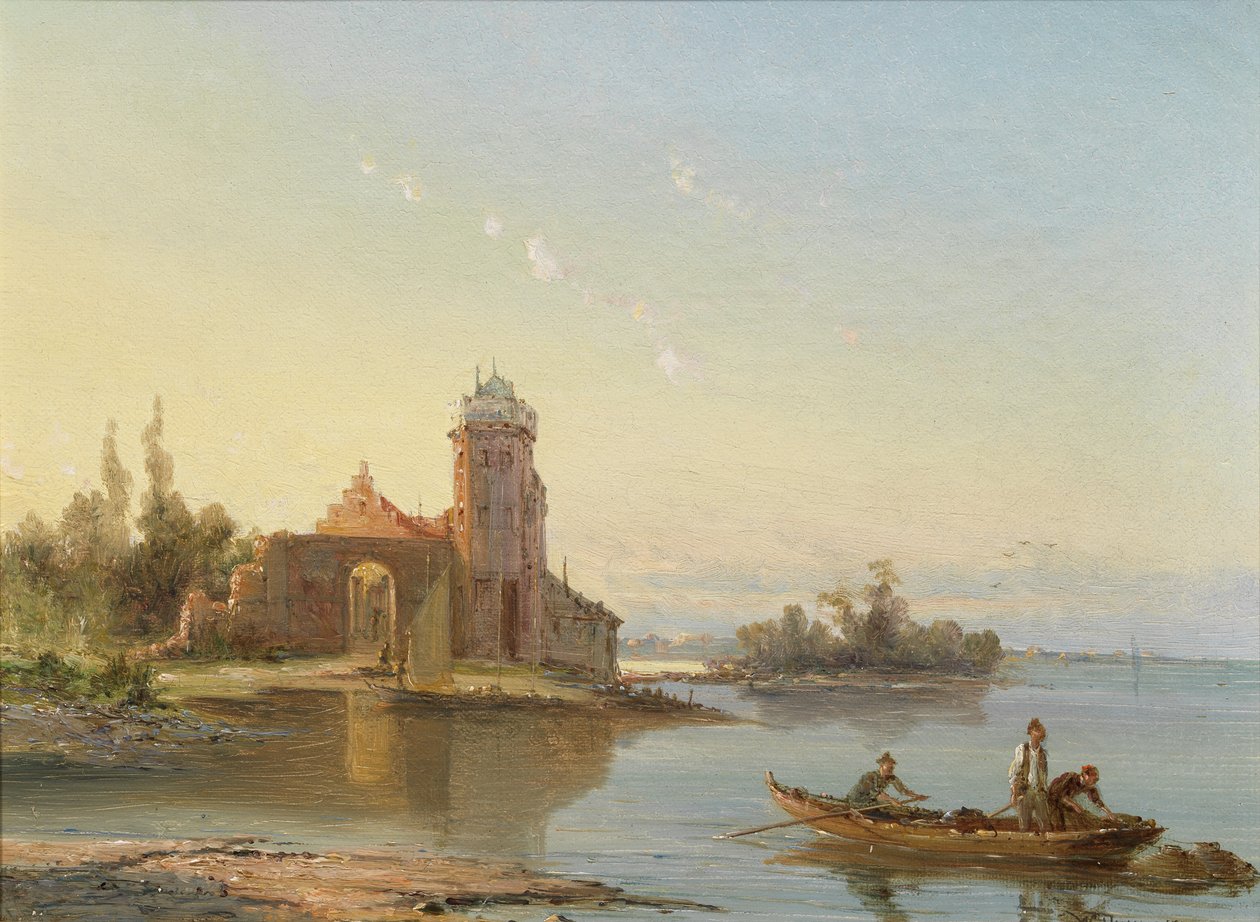 Medenbluk，Zuider Zee，荷兰，1863年 作者 威廉·雷蒙德·多默森
