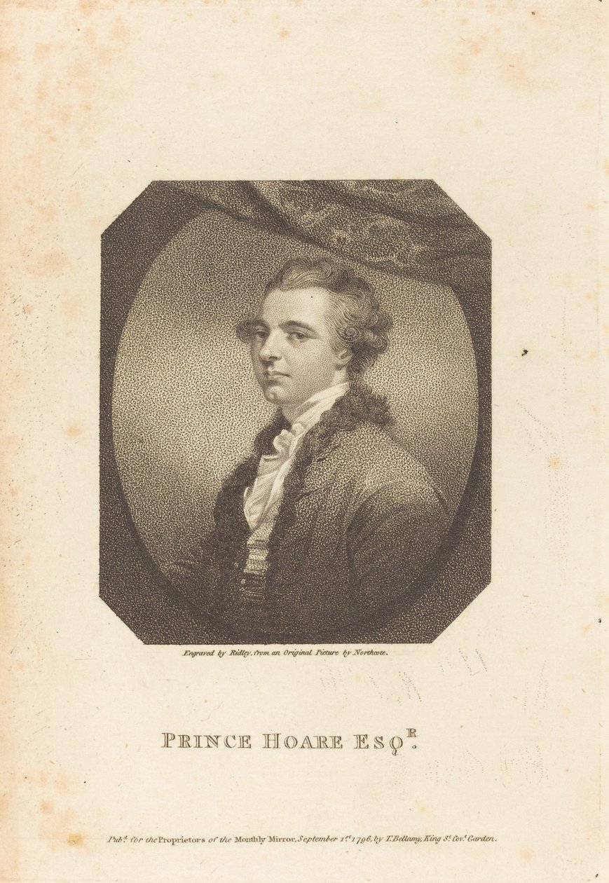 Prince Hoare Esq. 作者 詹姆斯·诺斯科特之后的威廉·雷德利