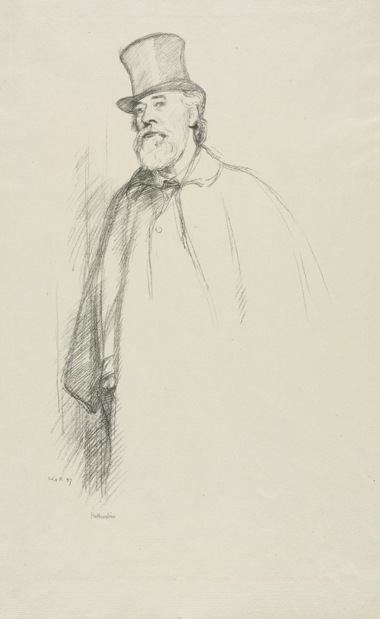 阿方斯·莱格罗斯（Alphonse Legros），1897年。 作者 威廉·罗森斯坦