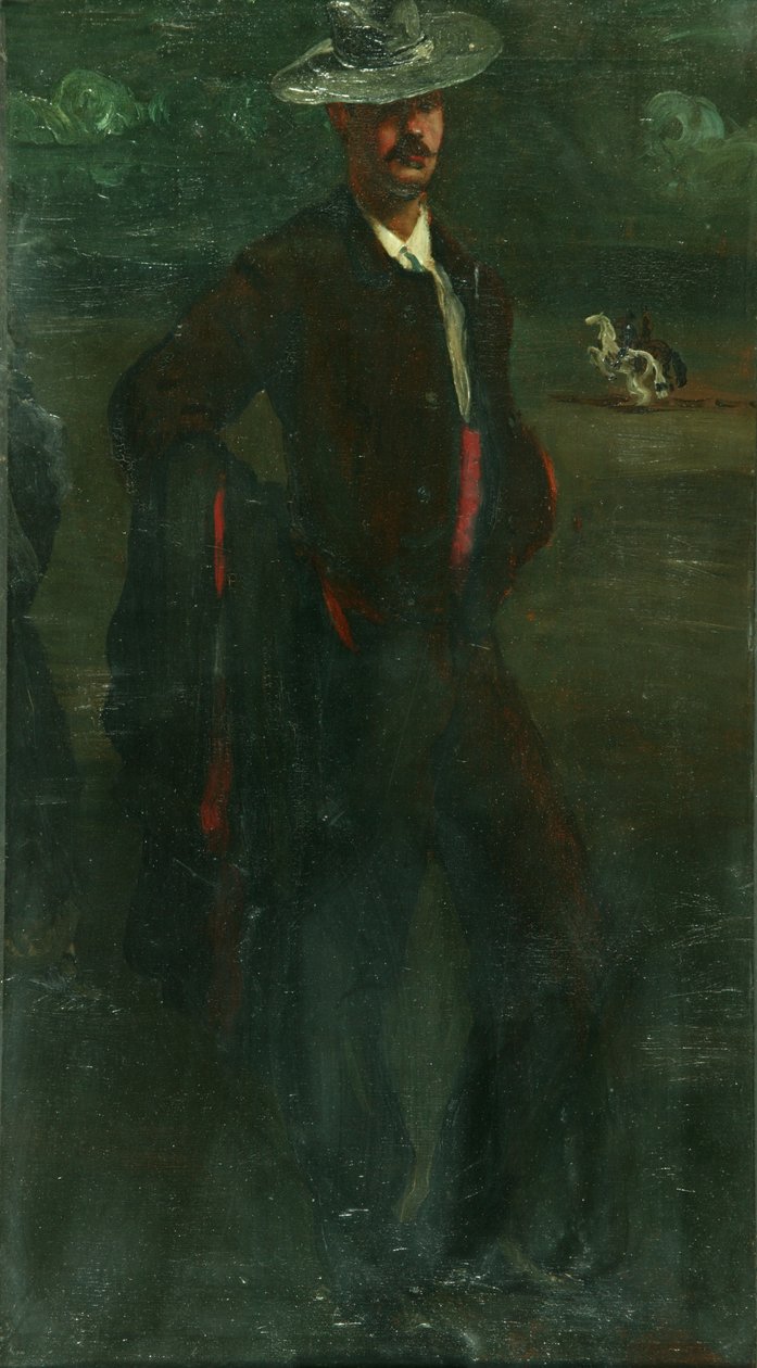 伊格内修斯·祖洛阿加作为斗牛士，c.1895（布面油画） 作者 威廉·罗森斯坦