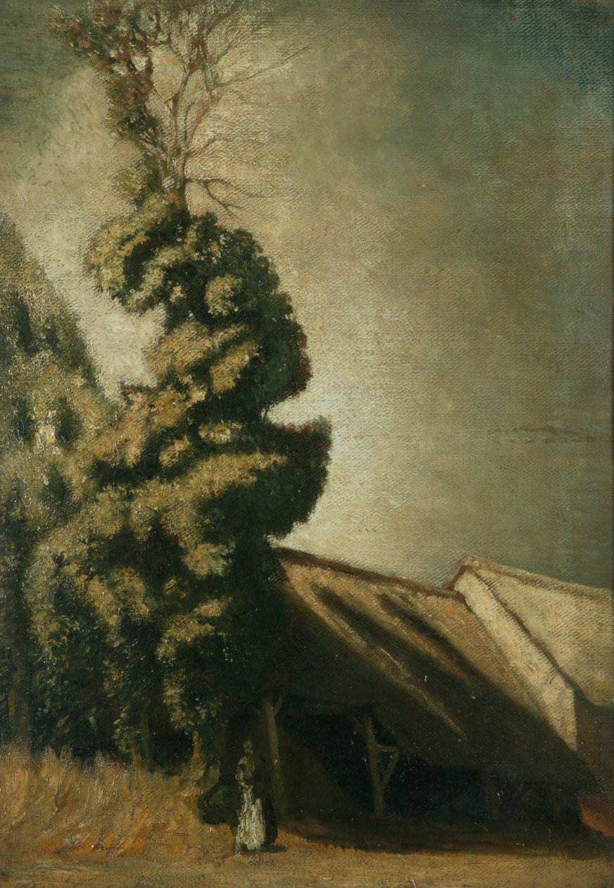 Le Grand If Vert，c.1900（布面油画） 作者 威廉·罗森斯坦