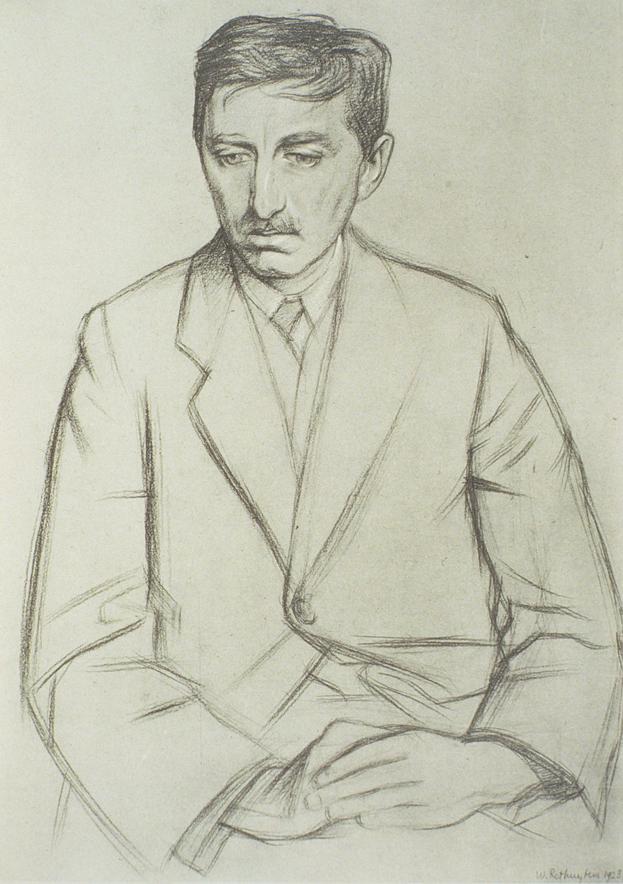 E.M.福斯特的肖像（1879-1970） 作者 威廉·罗森斯坦