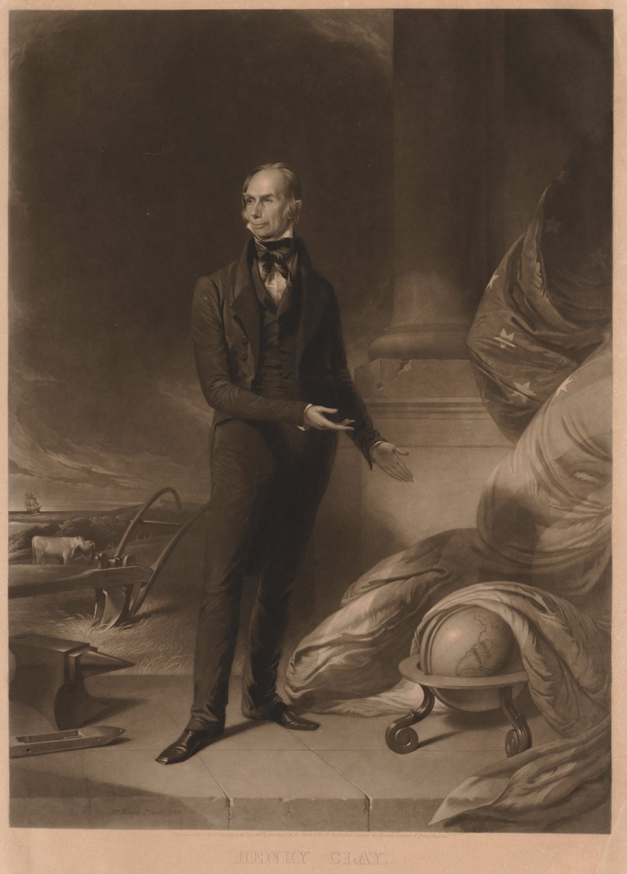亨利·克莱（Henry Clay），1843年。 作者 威廉·萨顿
