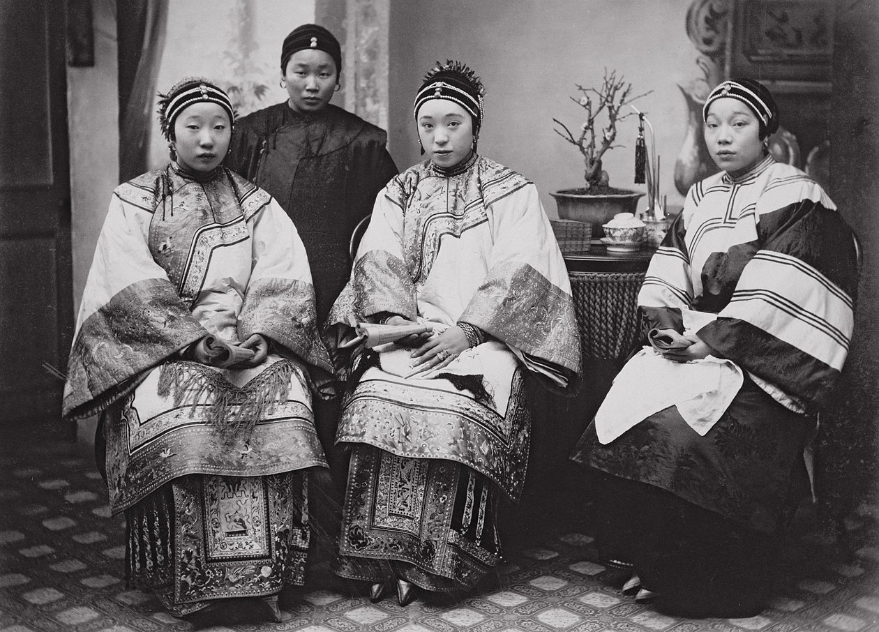 中国妇女，第1880页（蛋白打印） 作者 威廉·桑德斯