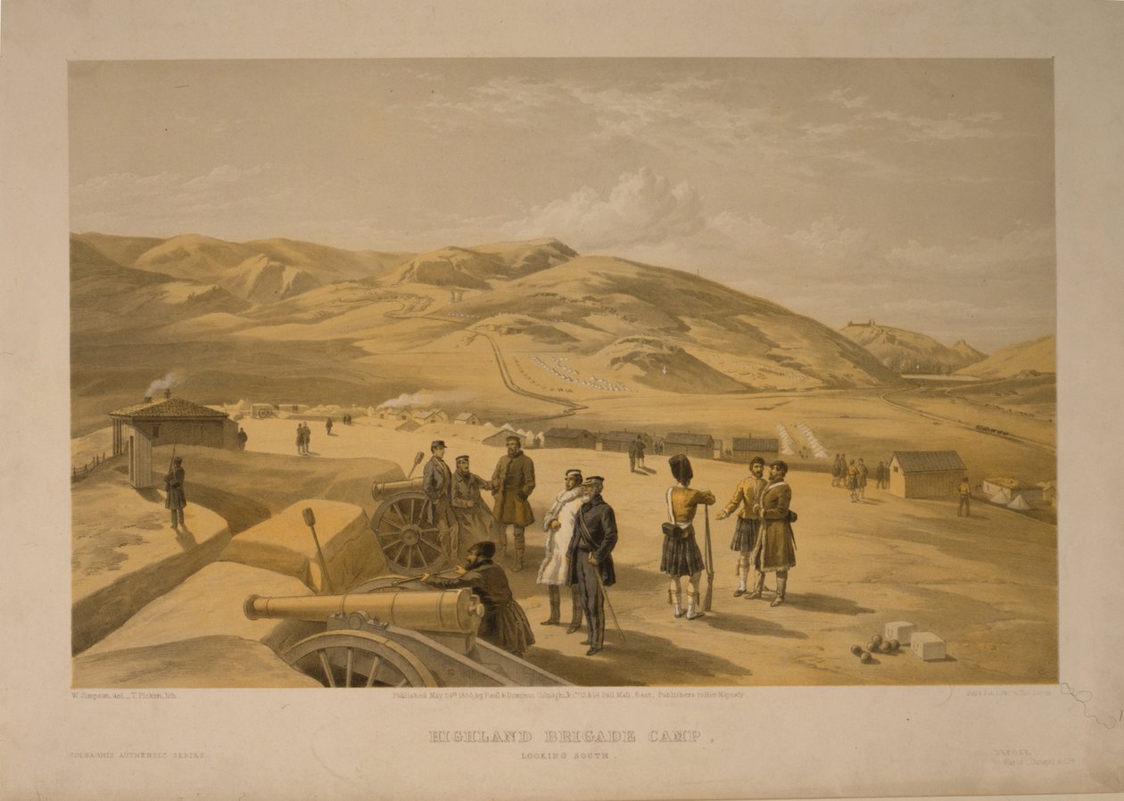 高地旅营，1855年 作者 威廉·克里米亚·辛普森