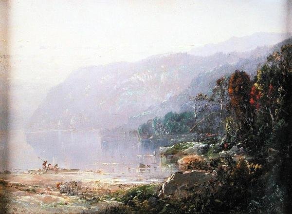 风景（布面油画） 作者 威廉·周日