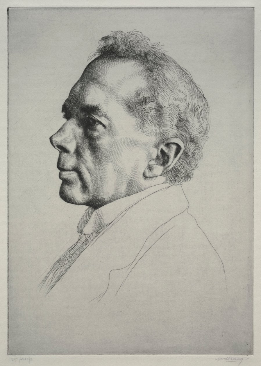 坎贝尔·道奇森（Campbell Dodgson），《向左走》，1919年。 作者 威廉·斯特兰德