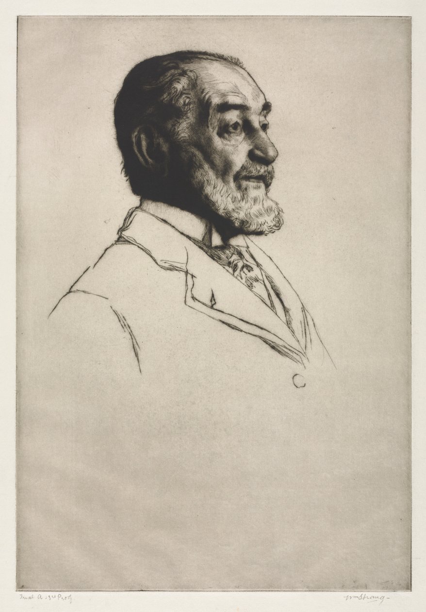 弗雷德里克·哈里森（Frederick Harrison），1914年。 作者 威廉·斯特兰德