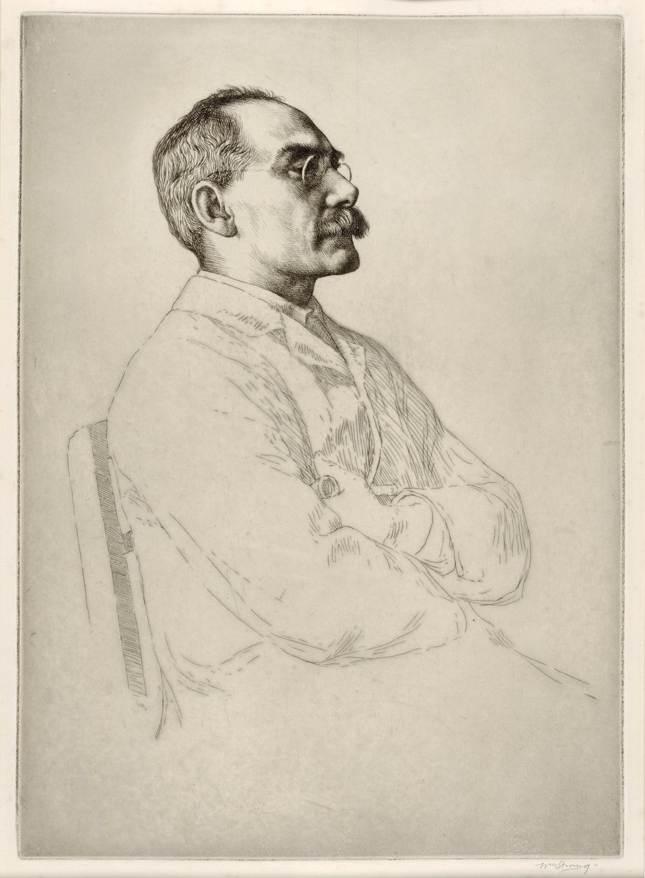 Rudyard Kipling（1865  -  1936），酒吧。 1898年 作者 威廉·斯特兰德